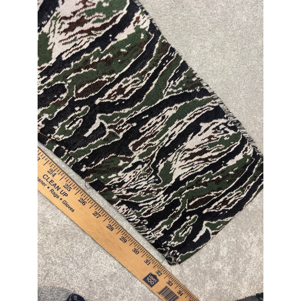 Rebel Vengeance Men Camo Fringe Tapestry Pants Skull Detail Sz 28 Measure(31x32) - Picture 14 of 15